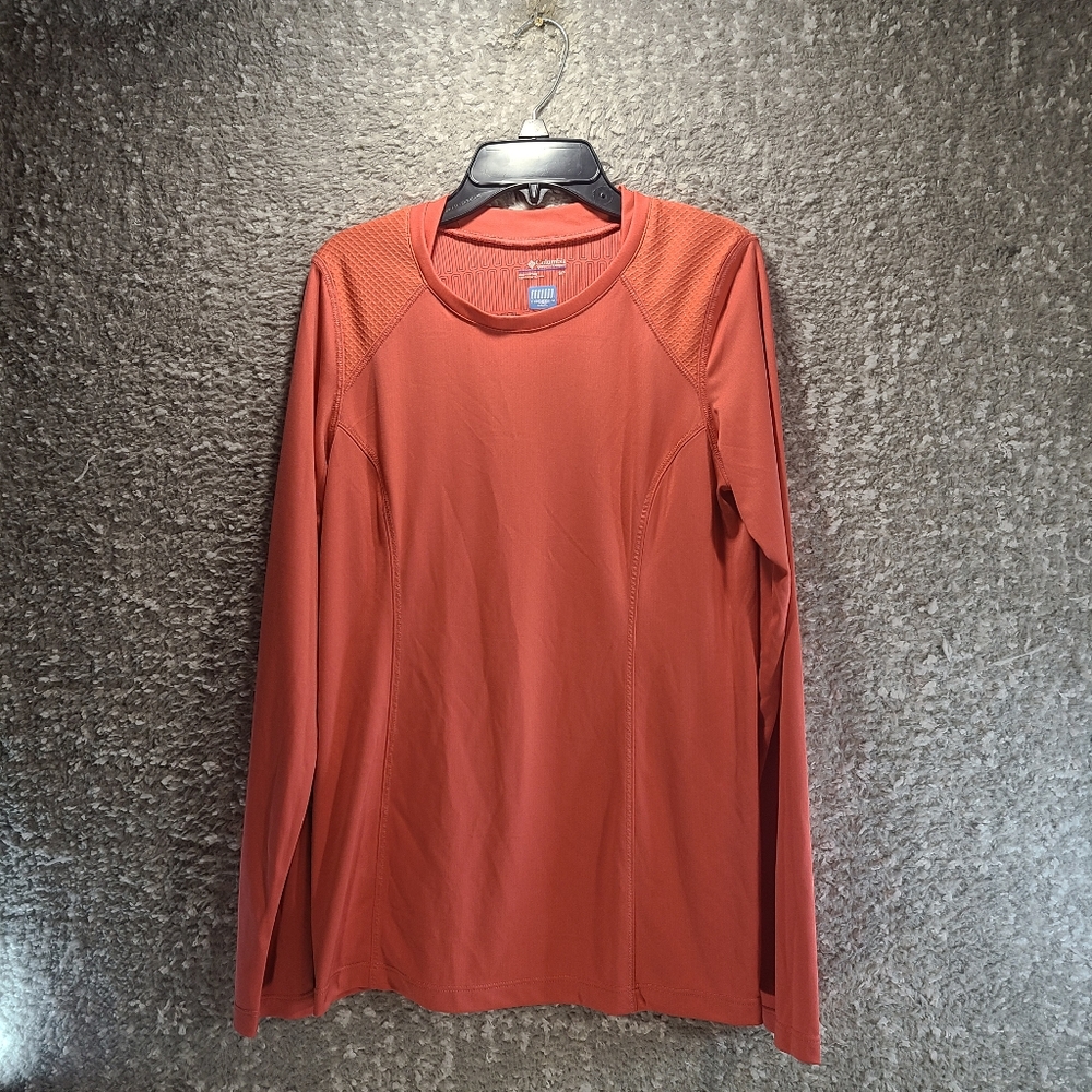 Columbia Sportswear Women's Small Salmon Freezer Coil Long Sleeve Shirt‎